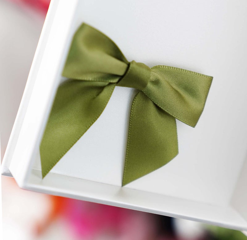 Rainbow Pana 60 Pack Twist Tie Bows for Treat Bags 3"" Sage Green Satin Ribbon Bows for Package Craft Gift Wrapping Decoration  St Patricks Day - Image 5